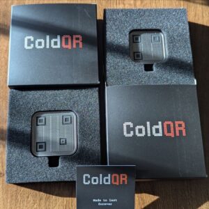 ColdQR titanium SeedQR backup