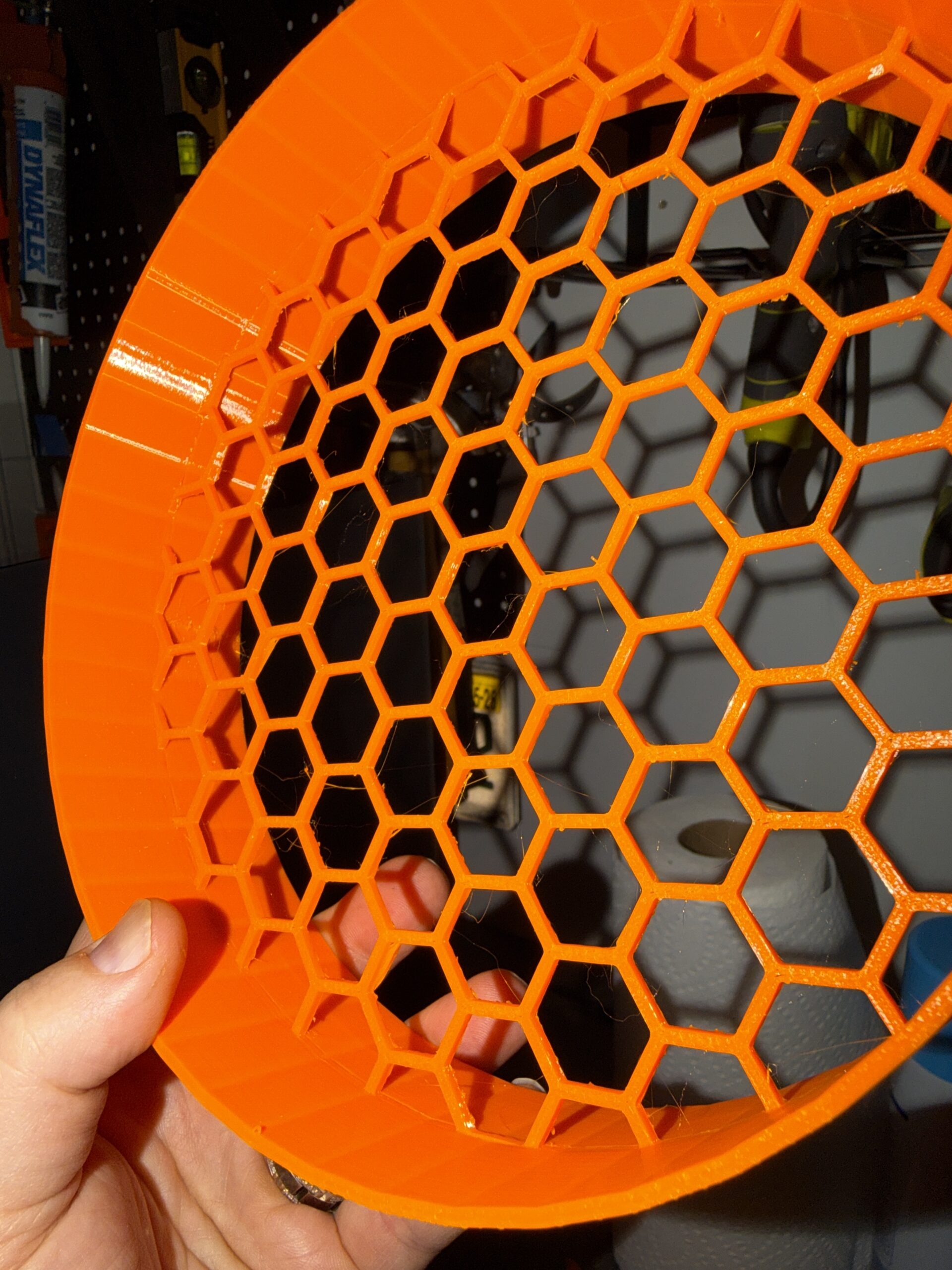 Detailed honeycomb structure print