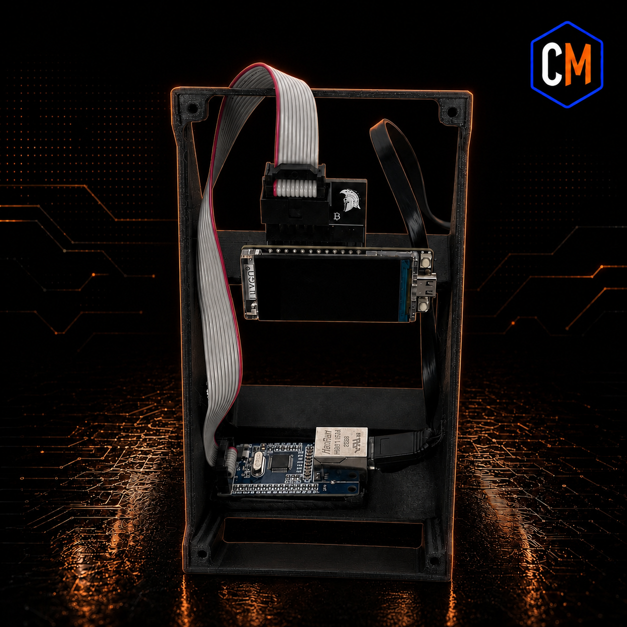 NerdQaxe LAN adapter stand