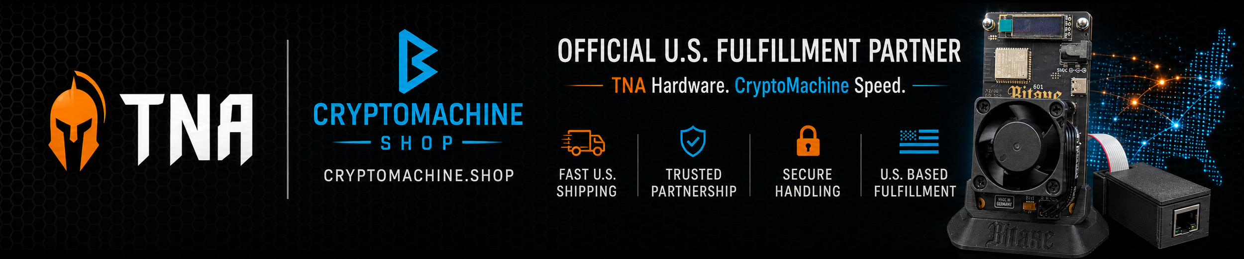 ColdQR and CryptoMachine official U.S. fulfillment partnership
